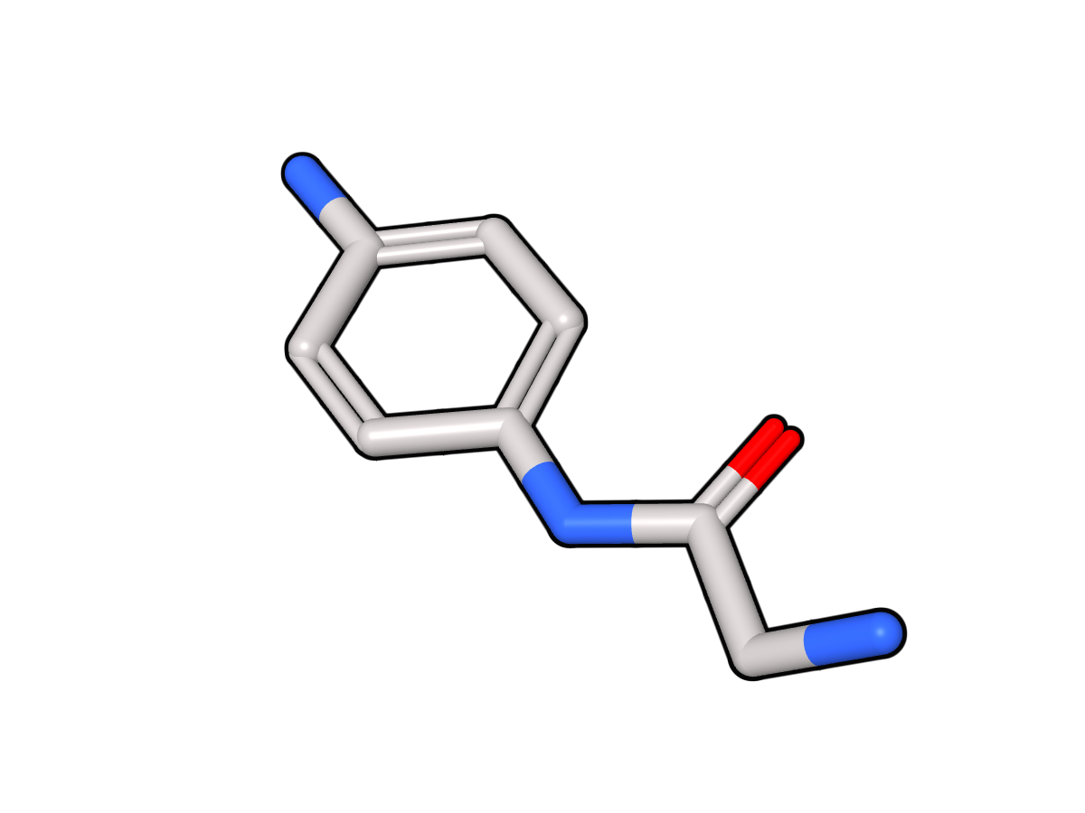 Stick molecule rendering